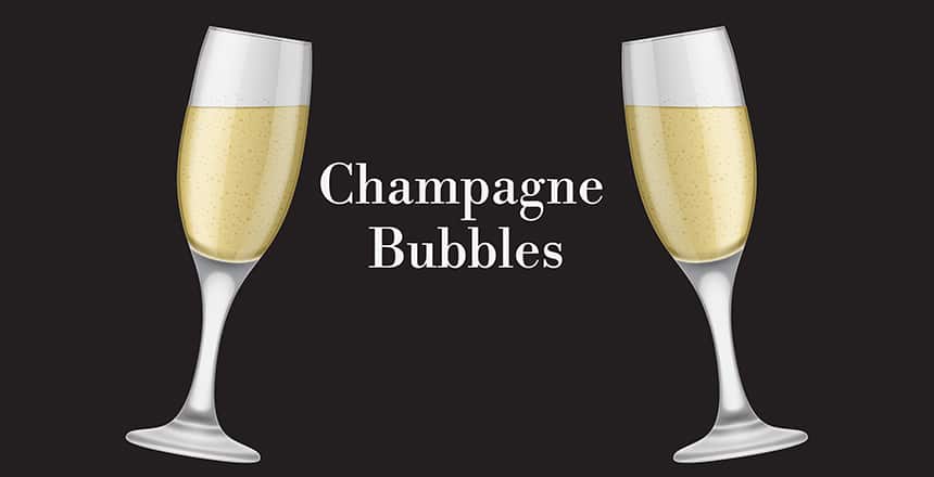 How Are Champagne Bubbles Formed?